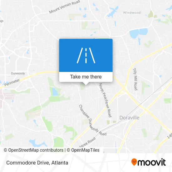 Commodore Drive map