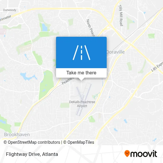 Flightway Drive map