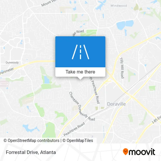 Forrestal Drive map