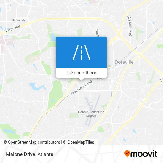 Malone Drive map