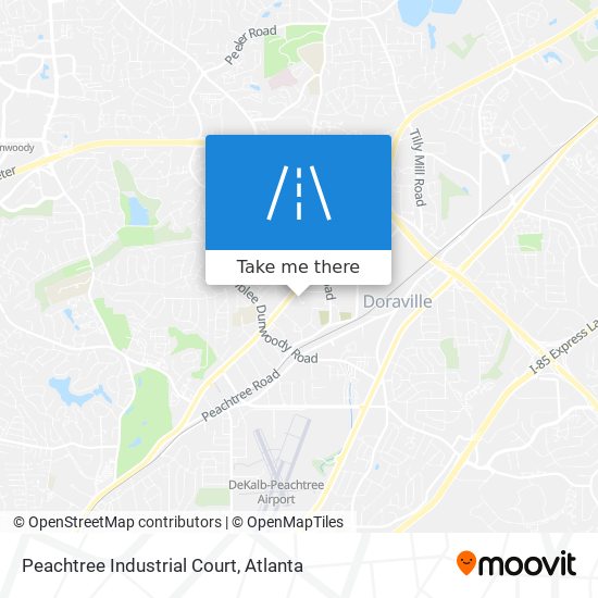 Peachtree Industrial Court map