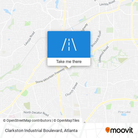 Mapa de Clarkston Industrial Boulevard
