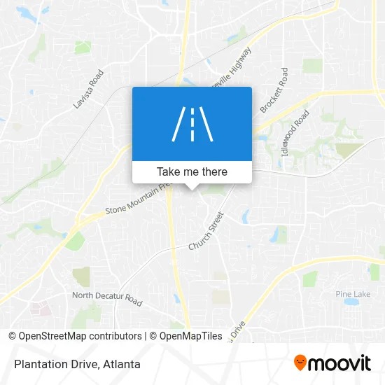 Plantation Drive map