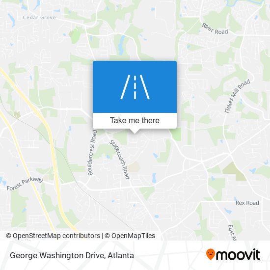 George Washington Drive map