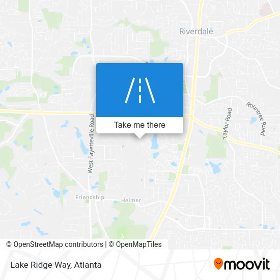 Lake Ridge Way map