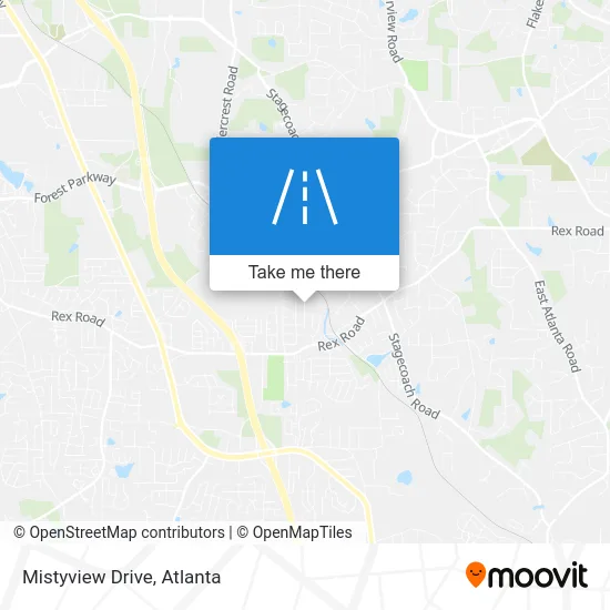 Mistyview Drive map