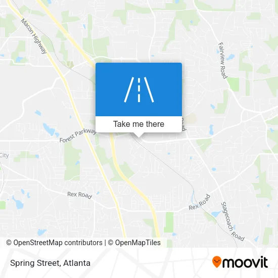 Spring Street map