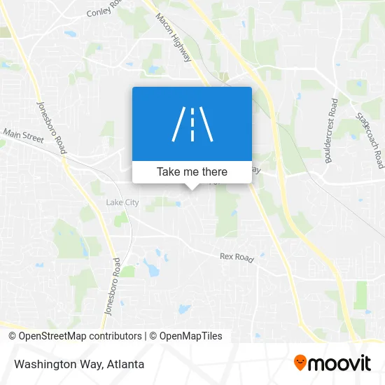 Washington Way map