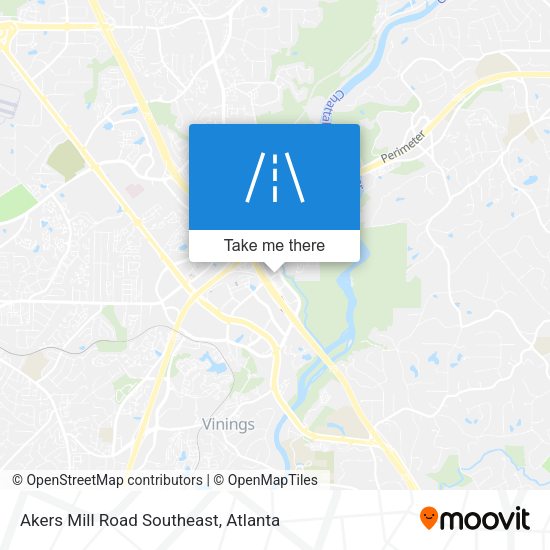Akers Mill Road Southeast map