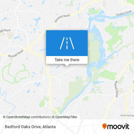 Bedford Oaks Drive map