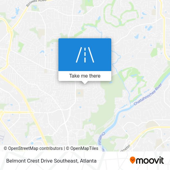 Belmont Crest Drive Southeast map