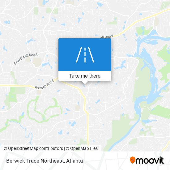 Mapa de Berwick Trace Northeast