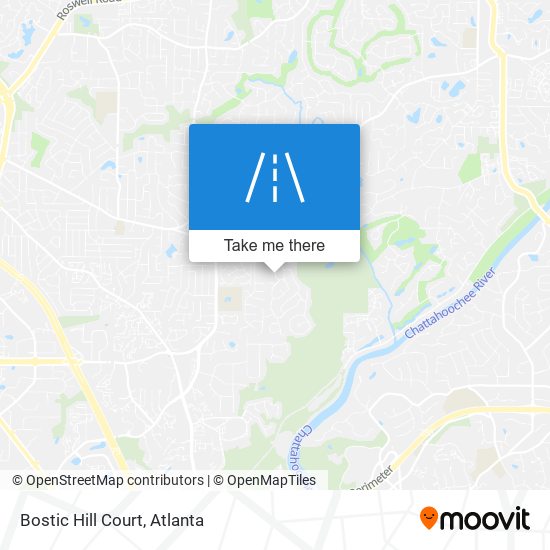 Bostic Hill Court map