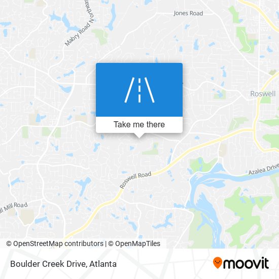 Mapa de Boulder Creek Drive