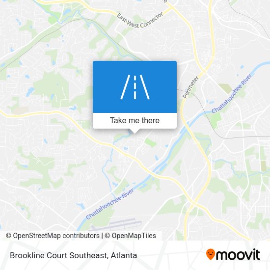Brookline Court Southeast map
