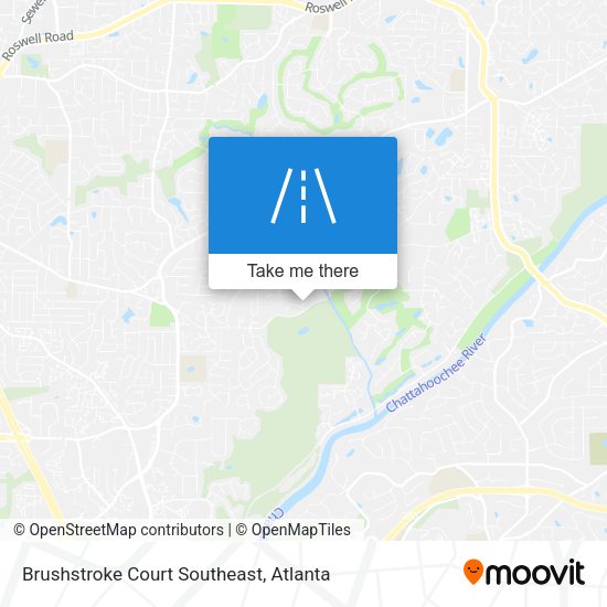 Mapa de Brushstroke Court Southeast