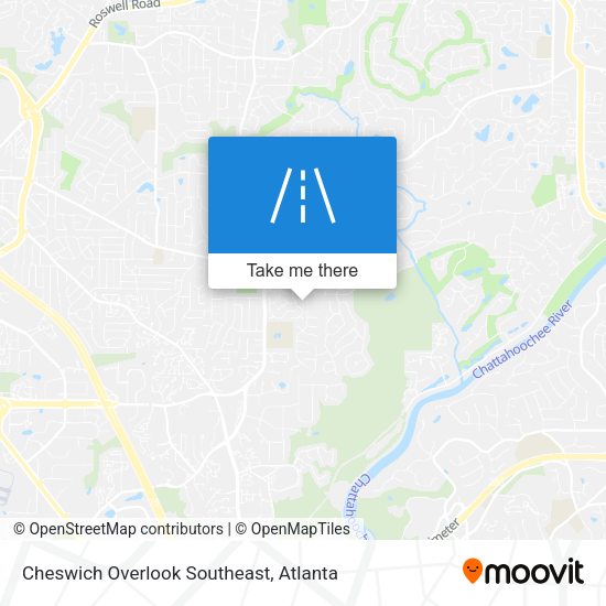 Mapa de Cheswich Overlook Southeast