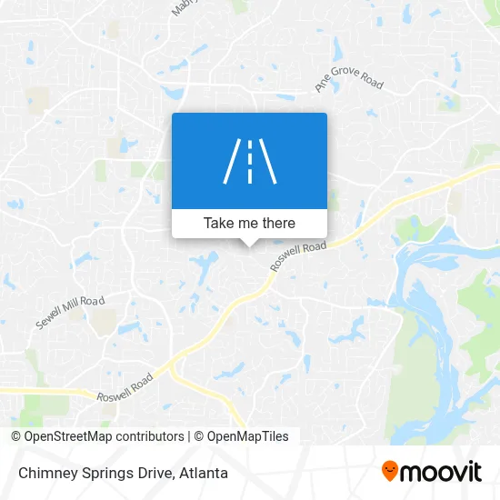 Chimney Springs Drive map