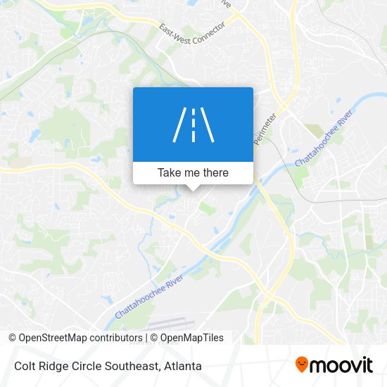 Colt Ridge Circle Southeast map