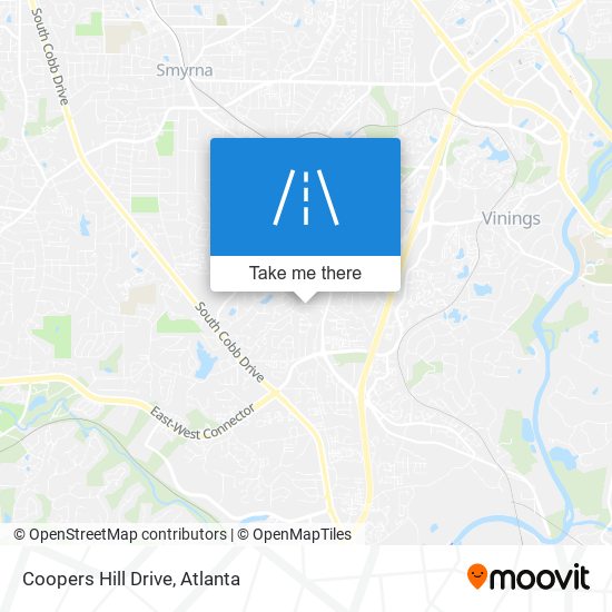 Coopers Hill Drive map