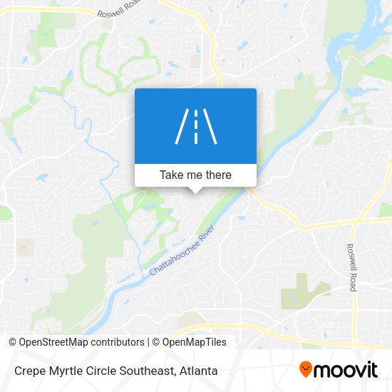 Crepe Myrtle Circle Southeast map