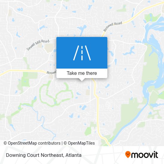 Downing Court Northeast map