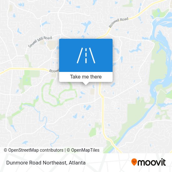 Dunmore Road Northeast map