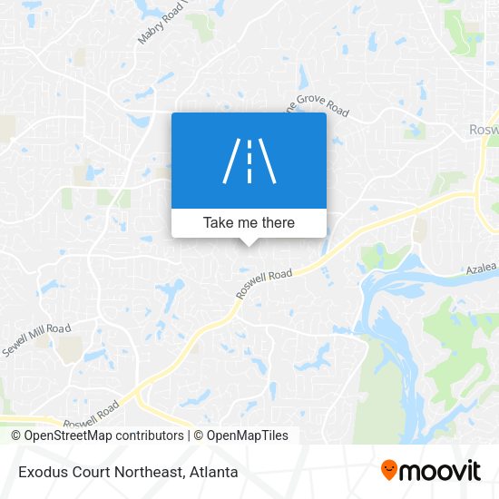 Exodus Court Northeast map