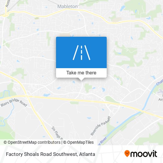 Mapa de Factory Shoals Road Southwest