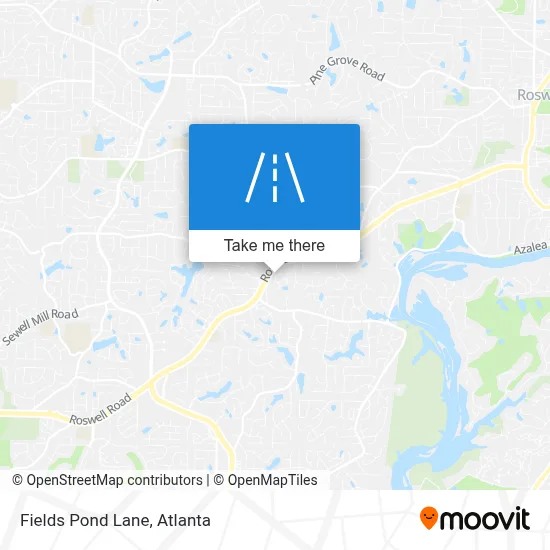 Fields Pond Lane map