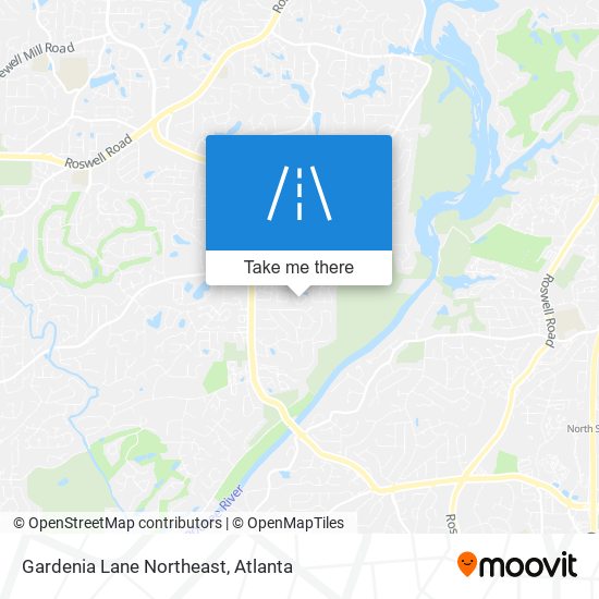 Gardenia Lane Northeast map