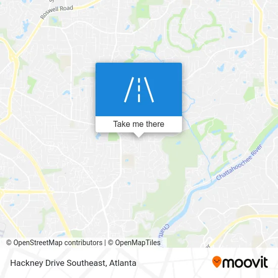 Hackney Drive Southeast map