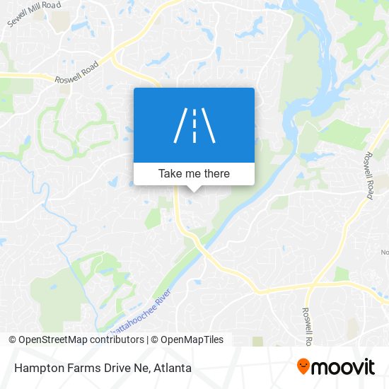 Mapa de Hampton Farms Drive Ne