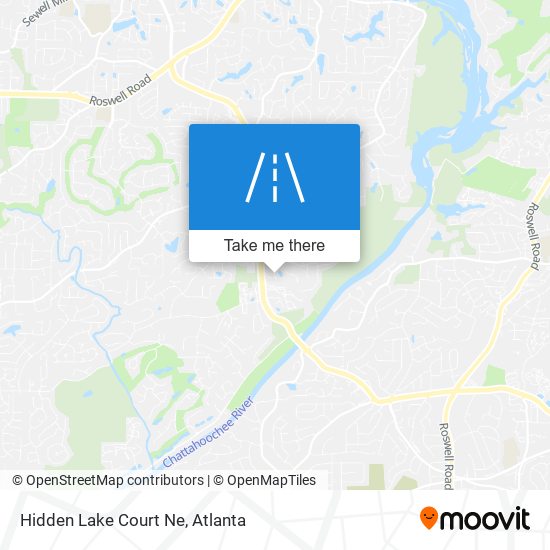 Hidden Lake Court Ne map