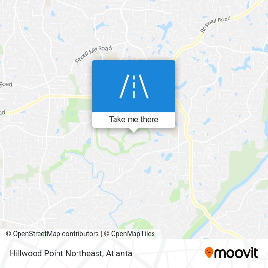 Hillwood Point Northeast map