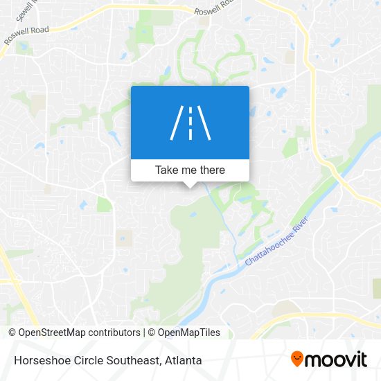 Horseshoe Circle Southeast map