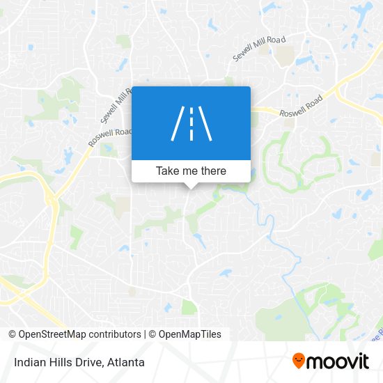 Indian Hills Drive map