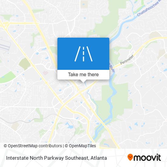 Mapa de Interstate North Parkway Southeast