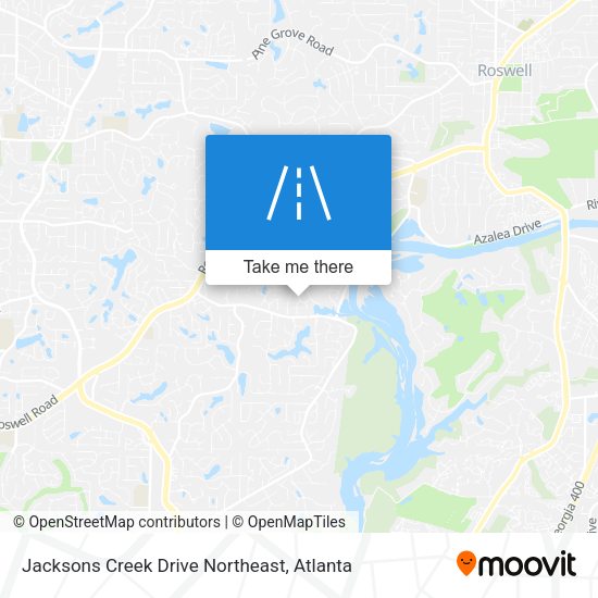 Mapa de Jacksons Creek Drive Northeast
