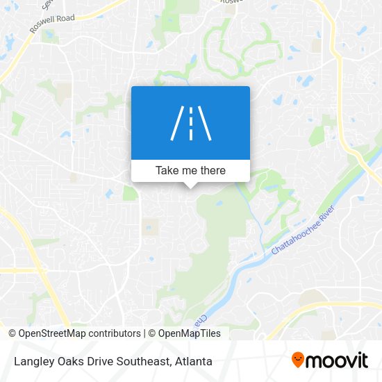 Mapa de Langley Oaks Drive Southeast
