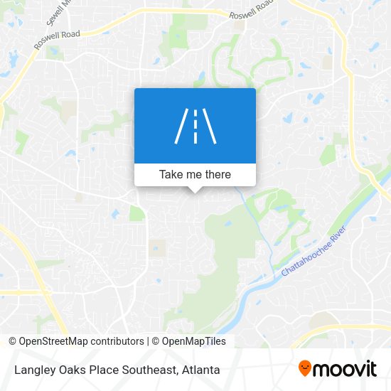 Mapa de Langley Oaks Place Southeast
