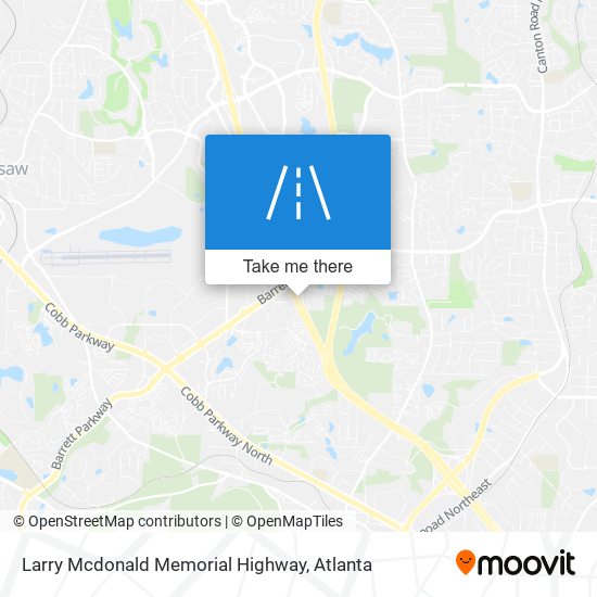 Mapa de Larry Mcdonald Memorial Highway