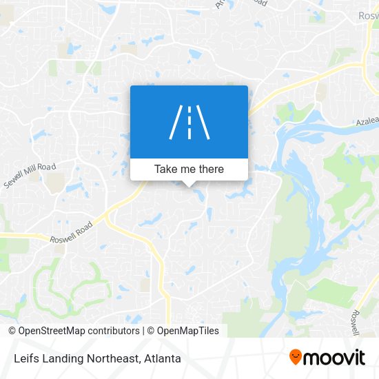 Leifs Landing Northeast map