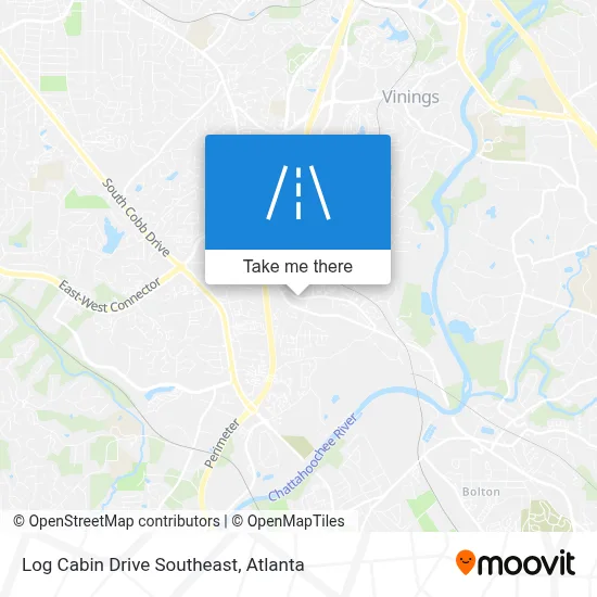Log Cabin Drive Southeast map