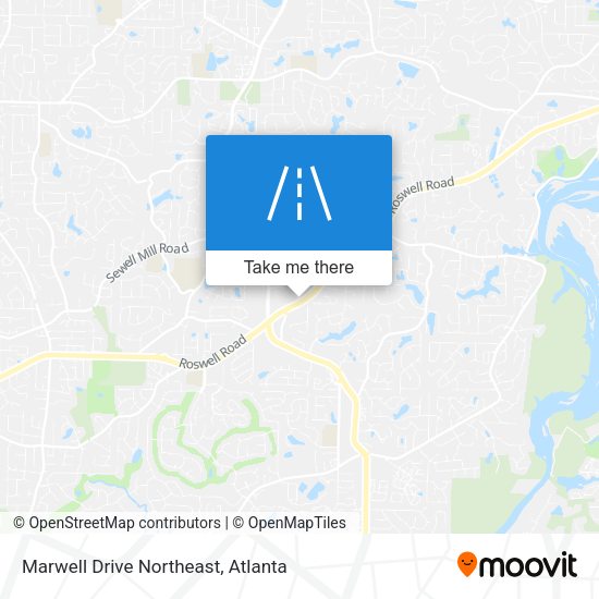 Marwell Drive Northeast map