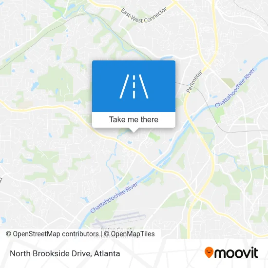 North Brookside Drive map