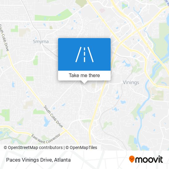 Paces Vinings Drive map