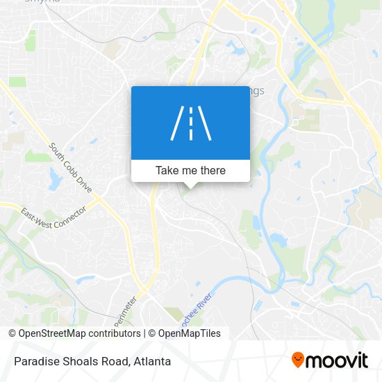 Paradise Shoals Road map