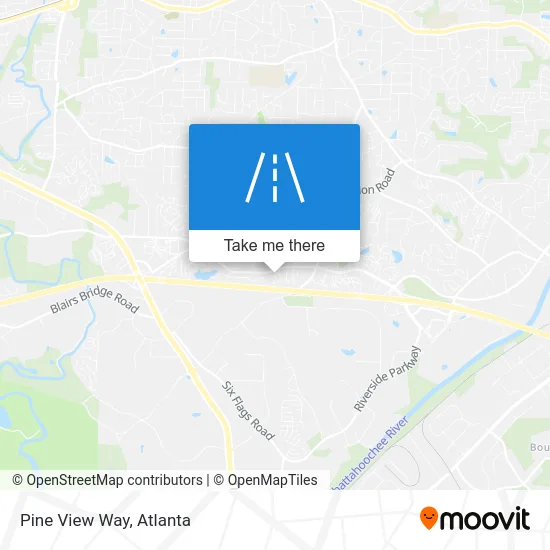 Pine View Way map
