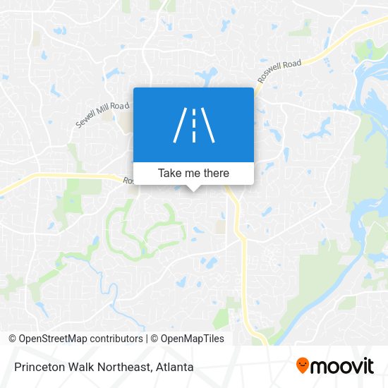 Mapa de Princeton Walk Northeast